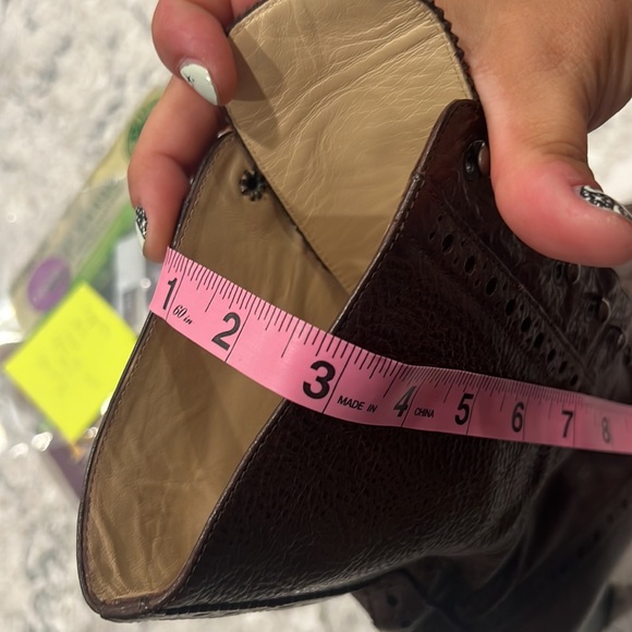 Michael kors brown leather mid calf boots size 8 - Picture 8 of 9